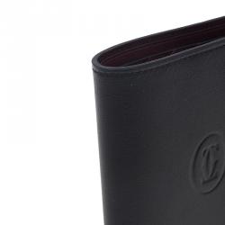 Cartier Black Leather Must De Cartier Multiple Wallet