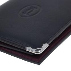 Cartier Black Leather Must De Cartier Multiple Wallet