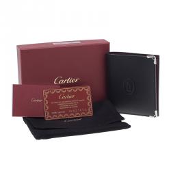 Cartier Black Leather Must De Cartier Multiple Wallet