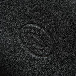 Pre Owned Cartier Black Calfskin Must de Cartier Pocket Diary 