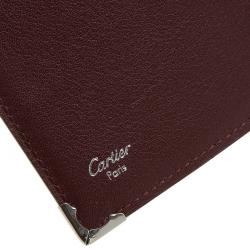 Pre Owned Cartier Black Calfskin Must de Cartier Pocket Diary 