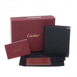Cartier Black Leather Must De Cartier Multiple Wallet