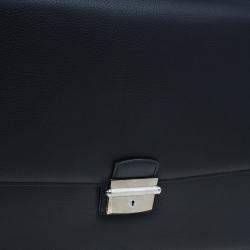 Cartier Black Leather Pasha Briefcase