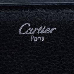 Cartier Black Leather Pasha Briefcase