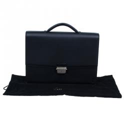 Cartier Black Leather Pasha Briefcase