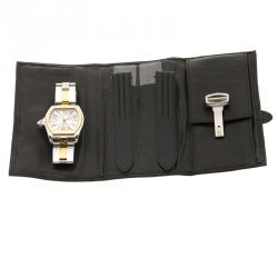 Pre Owned Cartier Silver Two Tone Roadster Automatic Men's Wristwatch 38 mm