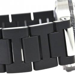 Pre Owned Cartier Black Stainless Steel Pasha Seatimer Men's Wristwatch 40MM