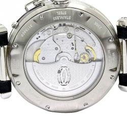 Pre Owned Cartier Silver Stainless Steel Pasha Men's Wristwatch 38MM