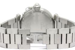 Cartier Black Stainless Steel Pasha C GMT Men's Wristwatch 35MM