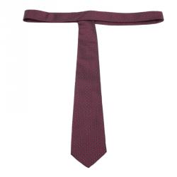 Pre Owned CH Carolina Herrera Red Dotted Silk Tie