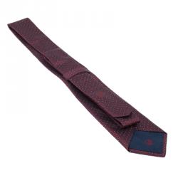 Pre Owned CH Carolina Herrera Red Dotted Silk Tie