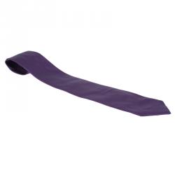 Pre Owned CH Carolina Herrera Purple Silk Tie