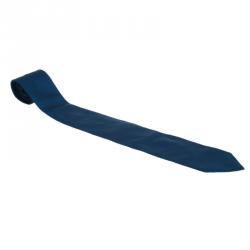Pre Owned CH Carolina Herrera Navy Blue Silk Tie