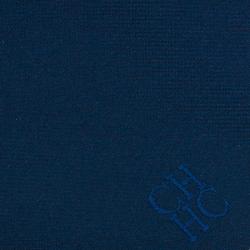 Pre Owned CH Carolina Herrera Navy Blue Silk Tie