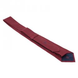 Pre Owned CH Carolina Herrera Red Silk Tie