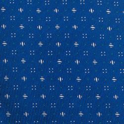 Pre Owned CH Carolina Herrera Blue Printed Silk Tie