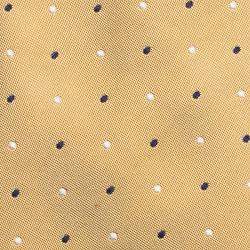 Pre Owned CH Carolina Herrera Yellow Polka Dot Silk Tie