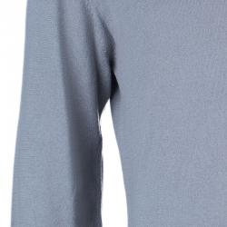 Pre Owned CH Carolina Herrera Men’s Gray Knit Pullover S