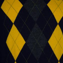 Pre Owned CH Carolina Herrera Men's Blue/Yellow Sweater L