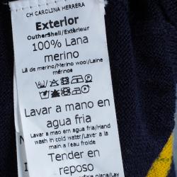 Pre Owned CH Carolina Herrera Men's Blue/Yellow Sweater L