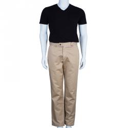 Pre Owned CH Carolina Herrera Men's Beige Trousers M