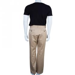 Pre Owned CH Carolina Herrera Men's Beige Trousers M