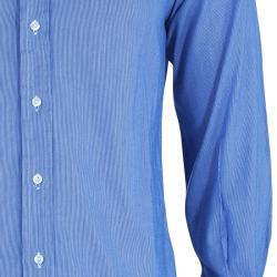 Pre Owned CH Carolina Herrera Men's Blue White Striped Shirt M