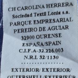 Pre Owned CH Carolina Herrera Men's Blue White Striped Shirt M