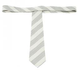 Chanel Monochrome Logo Embroidered Silk Tie