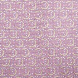 Chanel Purple CC Logo Silk Tie