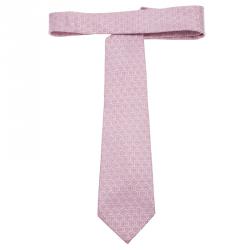 Chanel Purple CC Logo Silk Tie