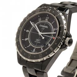 Chanel Black Ceramic J12 Men's Wristwatch