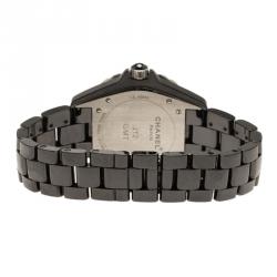 Chanel Black Ceramic J12 Men's Wristwatch