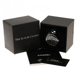 Chanel Black Ceramic J12 Men's Wristwatch