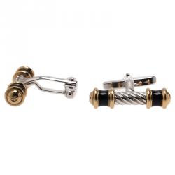 Charriol Silver PVD Men's Cufflinks