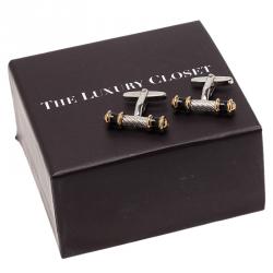 Charriol Silver PVD Men's Cufflinks