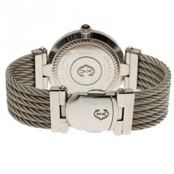 Pre Owned Phillipe Charriol Black Stainless Steel Alexandre Men's Wristwatch 36MM