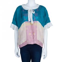 Pre Owned Chloe Sequin Crochet Embellished Reversible Bolero M