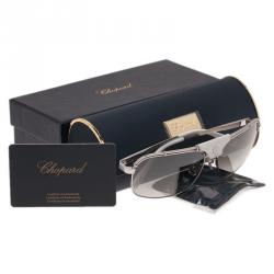 Chopard Silver and White SCHA02 Aviators