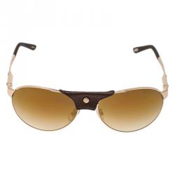 Pre Owned Chopard Brown and Gold SCH974 Aviators