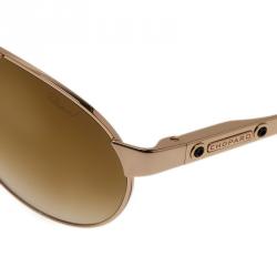 Pre Owned Chopard Brown and Gold SCH974 Aviators