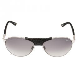 Chopard Black and Silver SCH931 Polarized Aviators