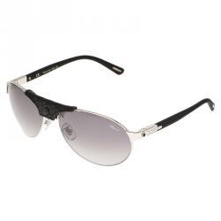 Chopard Black and Silver SCH931 Polarized Aviators