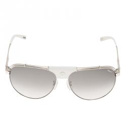 Chopard Silver and White SCHA12 Aviators