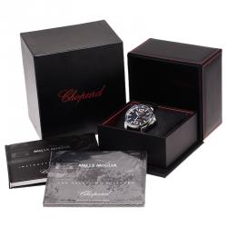 Chopard Black Stainless Steel Mille Miglia Gran Tourismo Men's Wristwatch 44MM