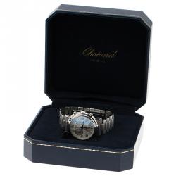 Pre Owned Chopard White Stainless Steel Mille Miglia Men's Wristwatch 38MM