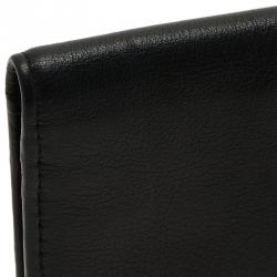 Pre Owned Dior Homme Black Leather Long Wallet