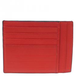 Pre Owned Dior Homme Two Tone Leather Card Holder