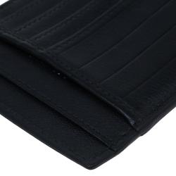 Pre Owned Dior Homme Two Tone Leather Card Holder