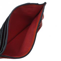 Pre Owned Dior Homme Two Tone Leather Card Holder